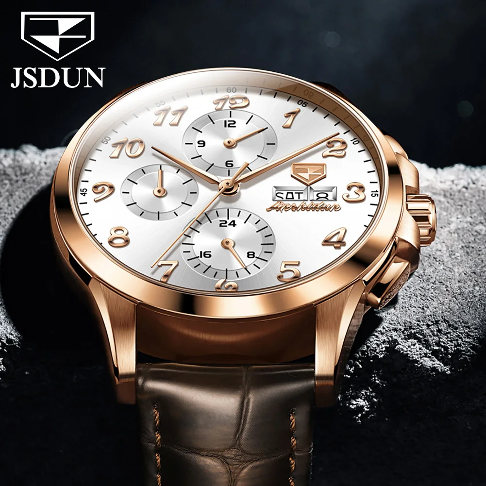 

Swiss Certified brand JSDUN Top brand men's mechanical watch business waterproof Sapphire Automatic mechanical watch Luxury