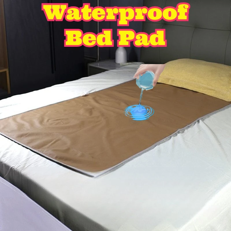 Oversize Waterproof Urine Resistant Bed Pad All Season Washable Oil Proof Stain Resistant Leather Surface Anti Leak Clean Elder