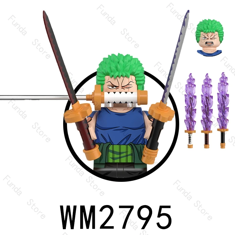 NEW WM2796 WM2797 WM2786 WM2801 Franky Jinbe One Piece Mini Model Figures Blocks Doll Hot Japen Anime cartoon Bricks Boys Toys