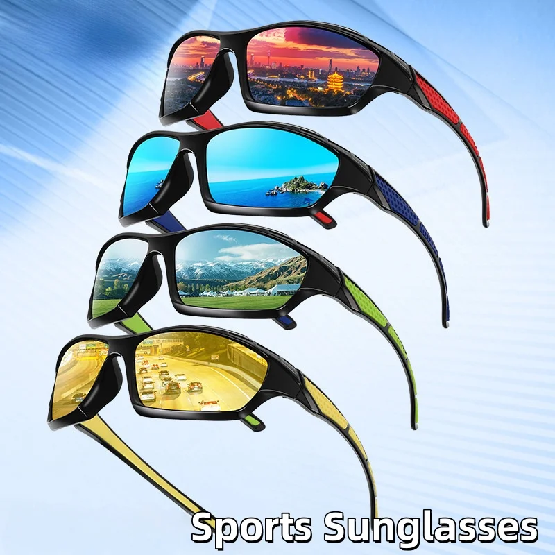 

Men and Women Polarized Sunglasses Outdoor Sports Cycling UV Resistant Glasses Essential Items for Fishing and Mountain Climbing