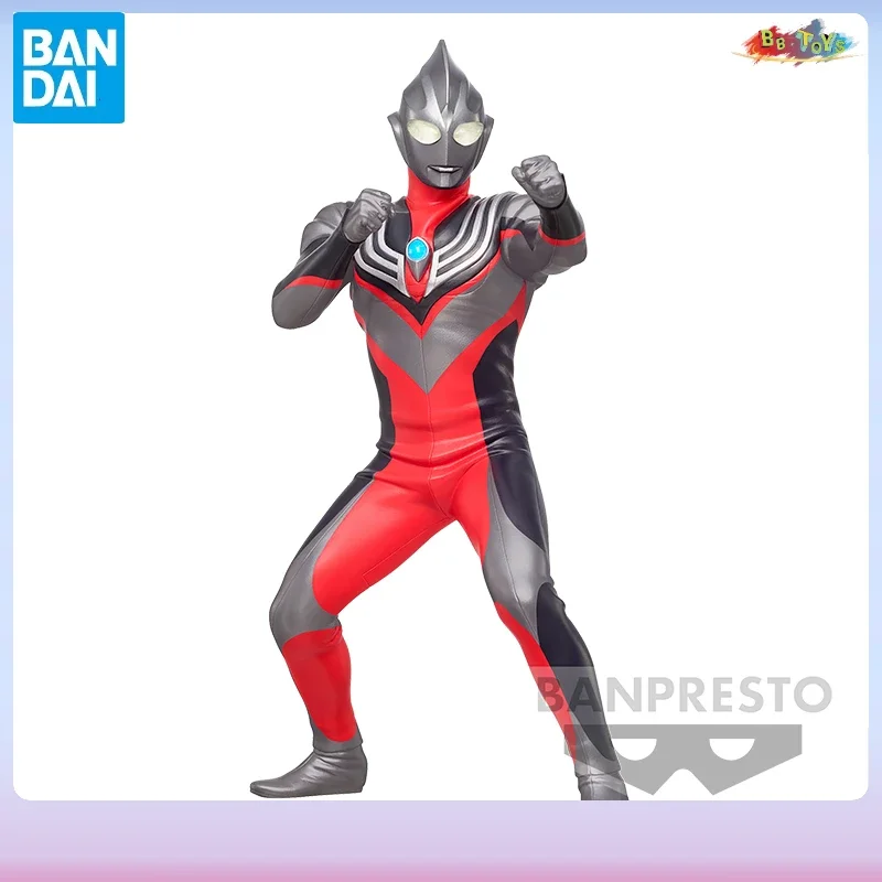 

In Stock Bandai Original Ultraman Tiga Hero Statue B Type Tornado Figure Movable Humanoid Model Collectible Holiday Gift