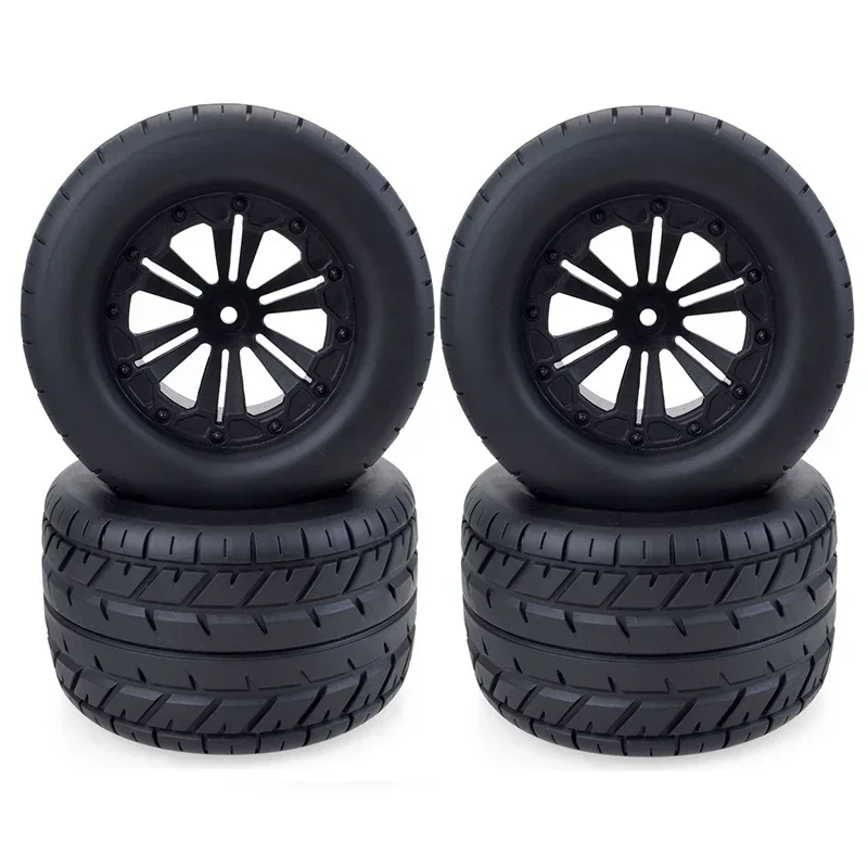 4PCS 115MM Tires Wheels 12mm Hub Hex for 1/10 RC Buggy Monster Truck Car HPI HSP Savage XS TM Flux ZD Racing LRP 10030