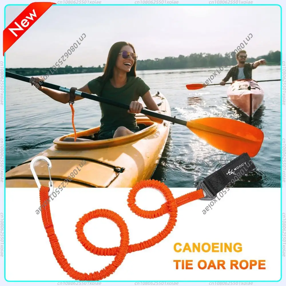 

1-5PCS Adjustable Kayak Paddle Leash Elastic Kayak Paddle Rope Stretchable Coiled Lanyard Leash Rowing Boat Accessories