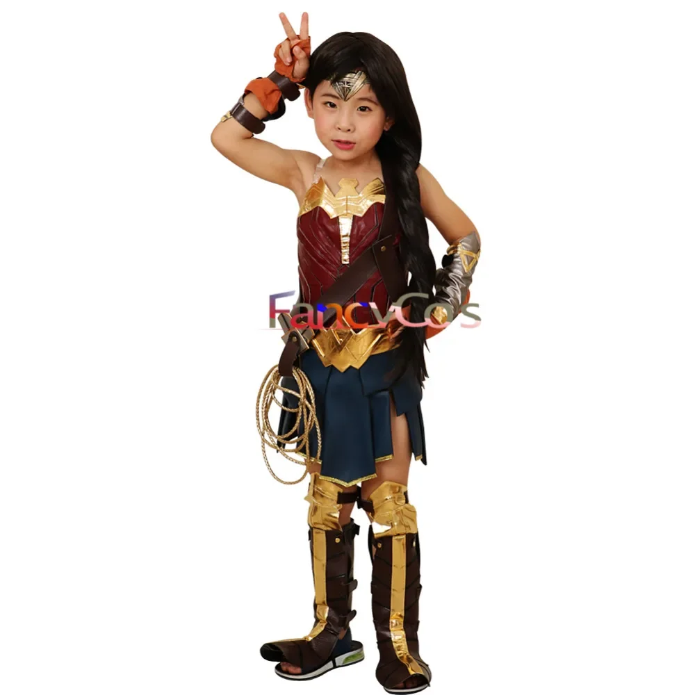 Woman Superhero for Girl Costume Halloween Princess Diana Dress Cosplay Full Set Movie Anime Cosplay Witch Cosplay Costumes