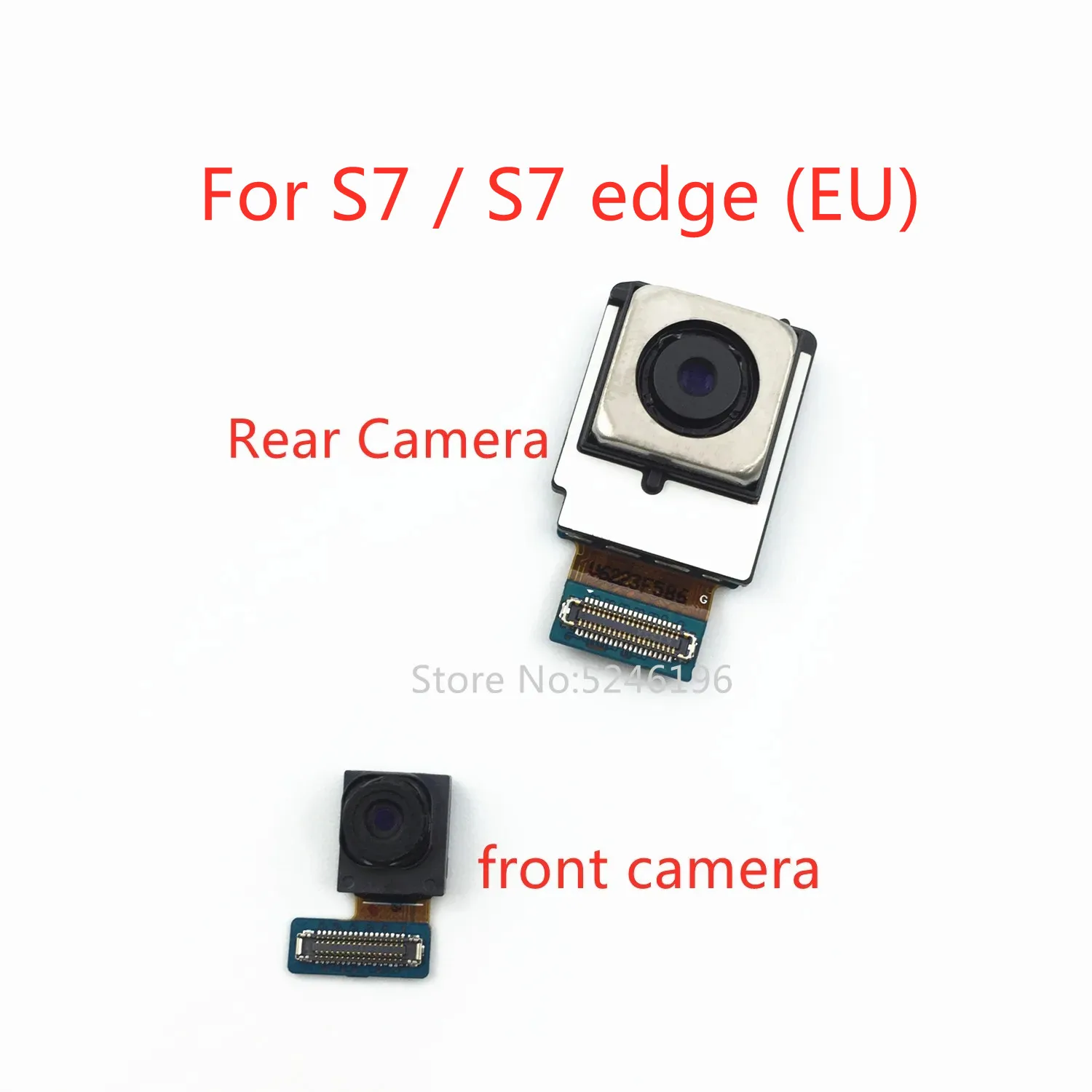 

1pcs Back big Rear Camera front camera Module Flex Cable For Samsung Galaxy S7 G930F G930S S7 edge G935F G935S Replace Part