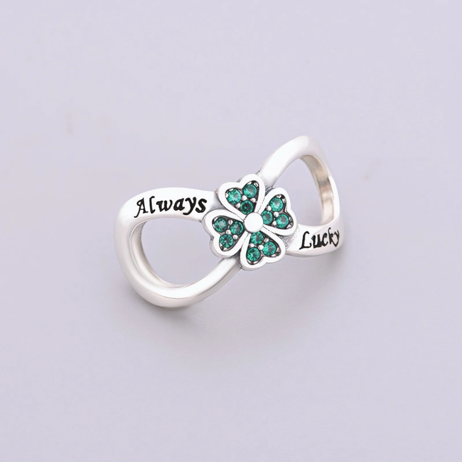 

Fit Original Pan Charms Bracelet 925 Sterling Silver Always Lucky Green Zircon Four Leaf Clover Bead For Making Women Berloque