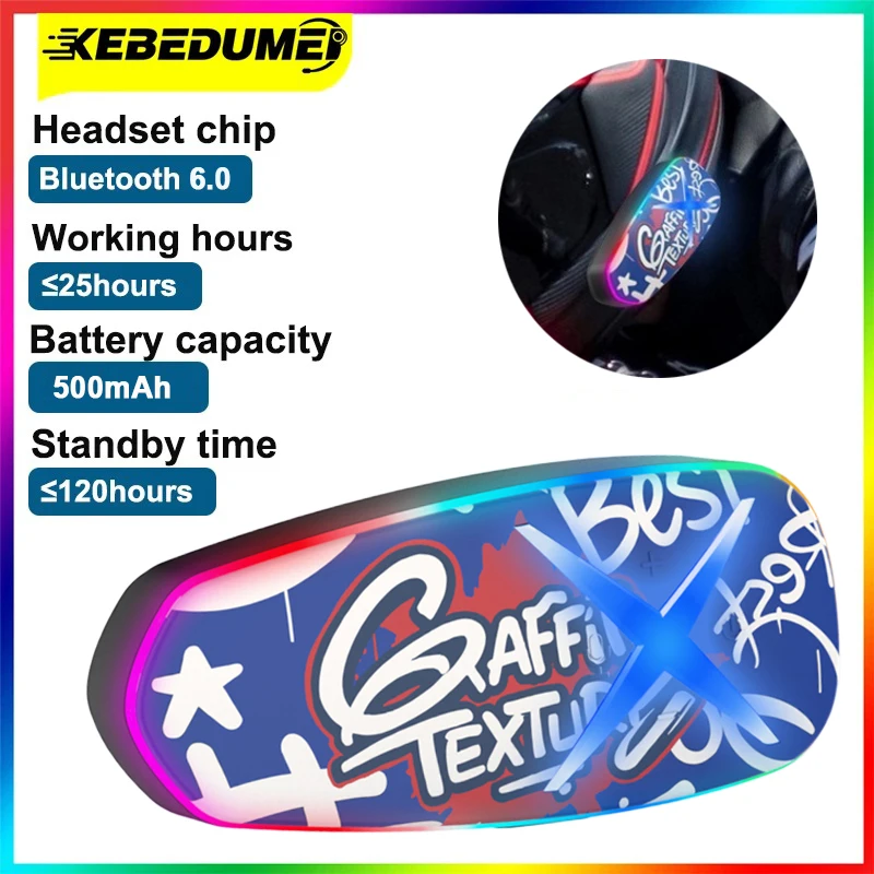 

Newest Motorcycle Helmet Bluetooth 6.0 Headset 500mAh Long Standby Wireless Hands-free Waterproof Motorbike Earphone