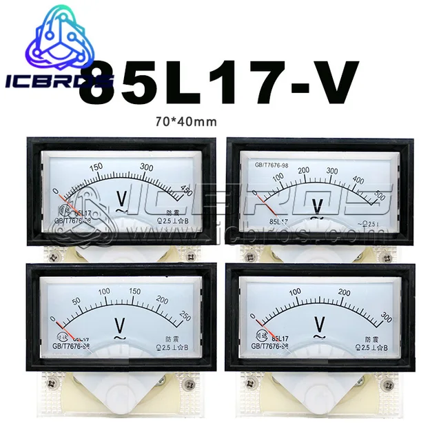 Instrument 85 l17 wskaźnik AC woltomierz 50V 100V 250V 300V 450V 1000V