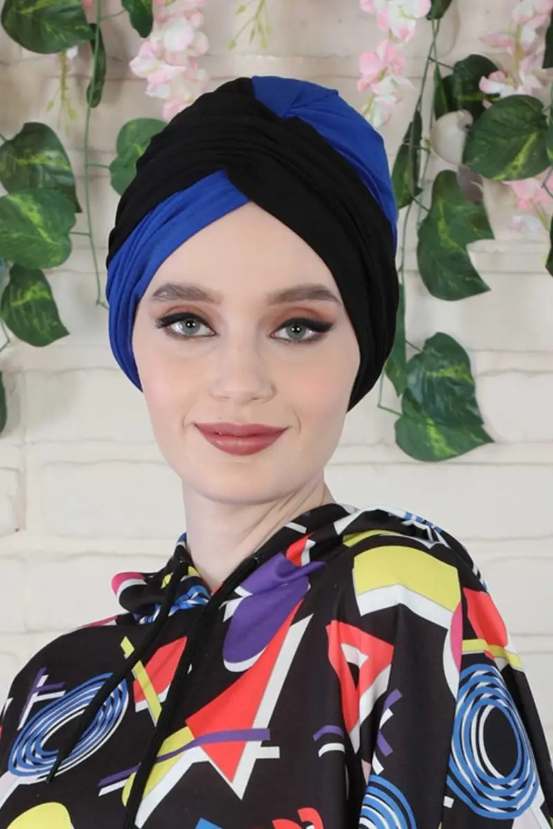 Hijab de dos colores