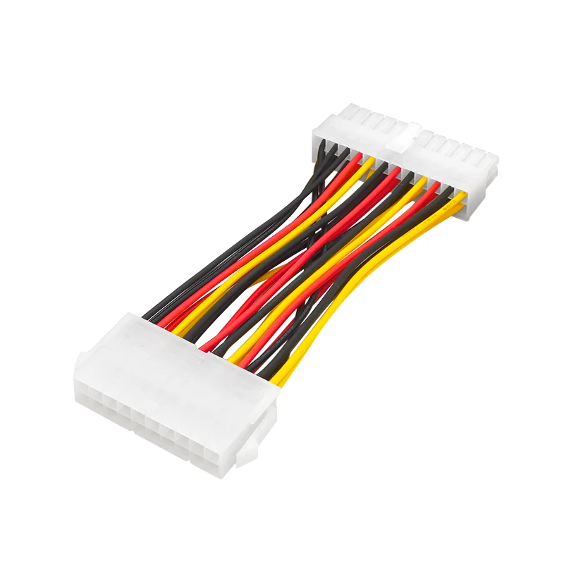 Hot sale E-ATX 20pin Male To 24pin Female M/F power supply adapter cable motherboard