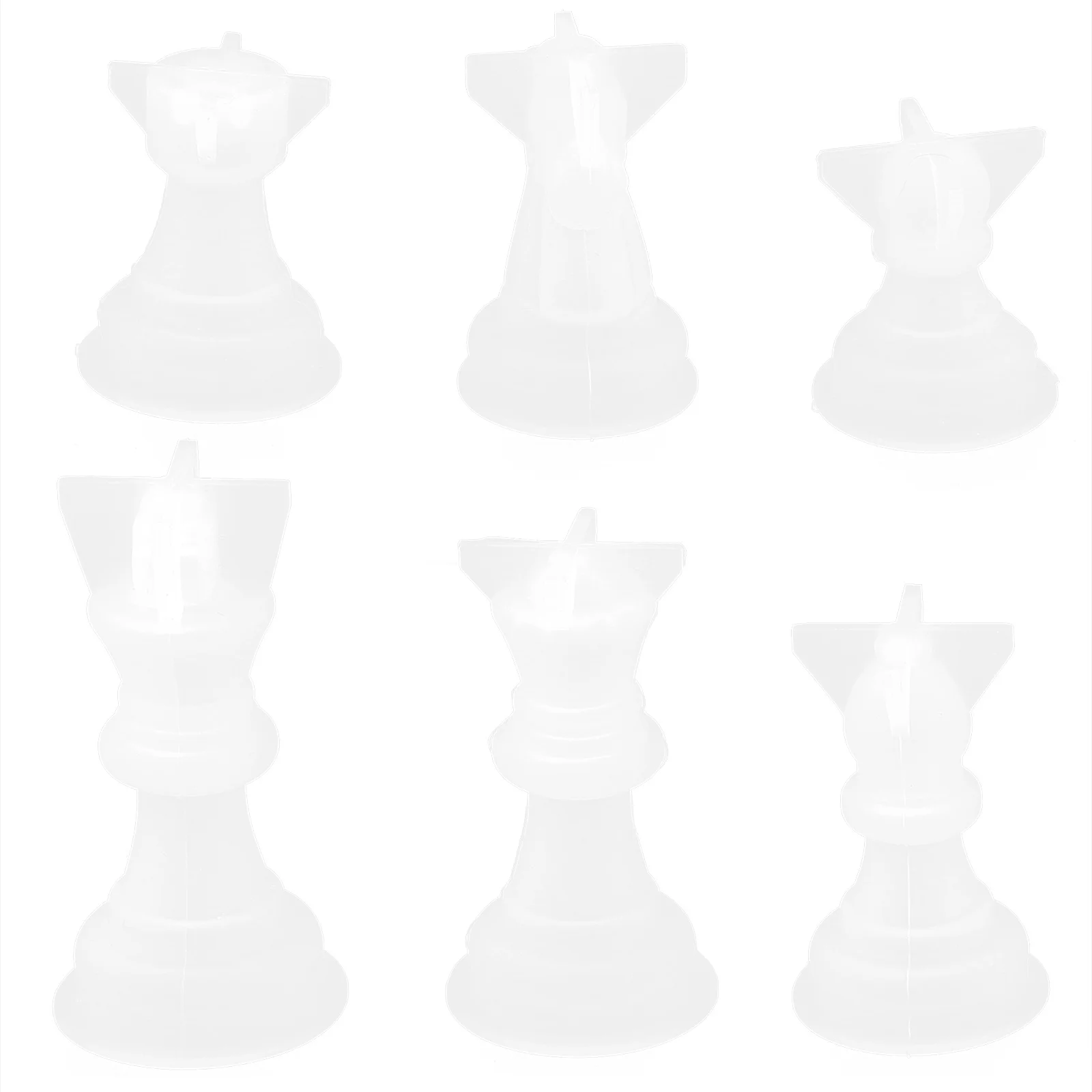 

6Pcs Chess Piece Silicone DIY Mold Epoxy Resin Mold Making Decorative Craft Tool Handmade Gift DIY Scented Mould