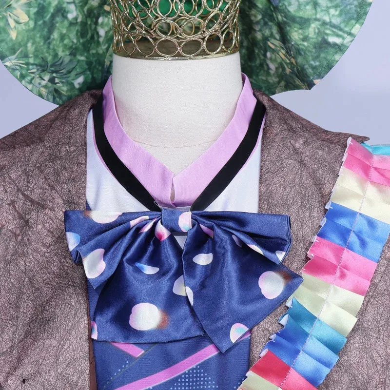 Alice Wonderland Cosplay Costume Mr. Hatter Outfits Suits Mad Hatter Costumes Halloween Carnival Role Play Clothes for Adult Men