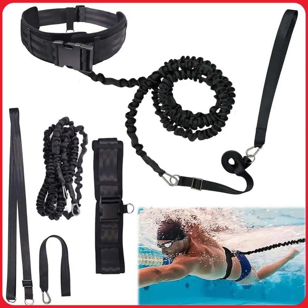 

Swimming Training Belt Swim Tether Stationary Swimming Aquatic Resistance Belt for Swim Training and Exercise