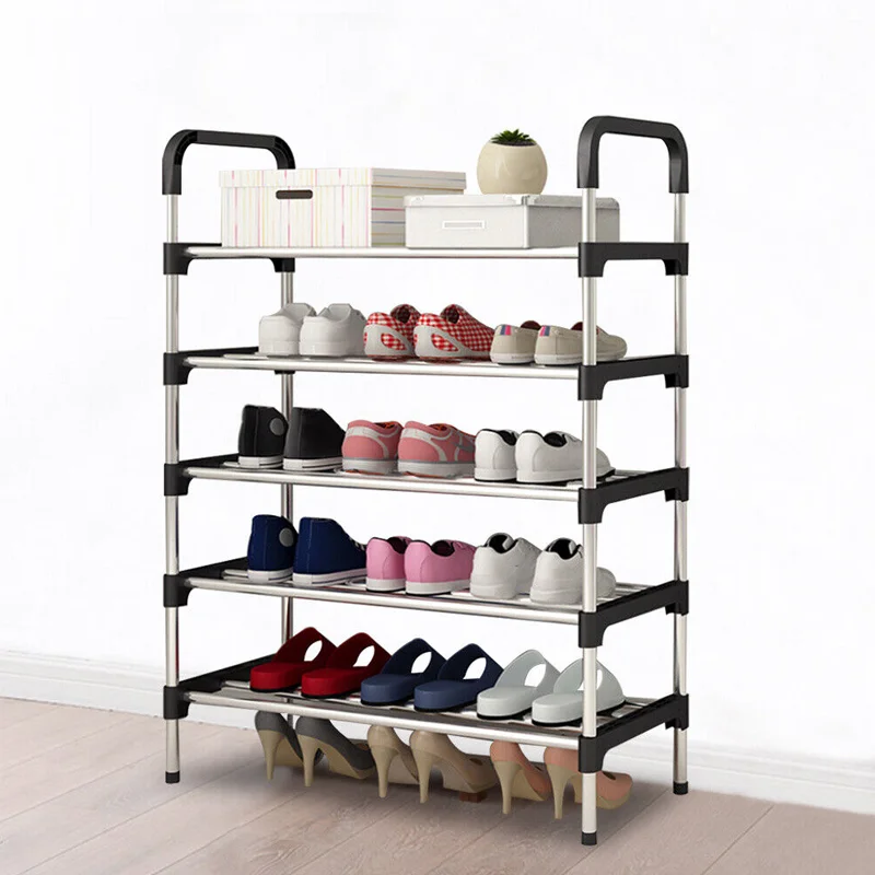 [UK Stock] 6/5/4 Layer Shoe Rack Shoes Storage Shelf Dustproof Boots Organizer Stand Holder Shoes Storage Shelf Shoe-Cabinet