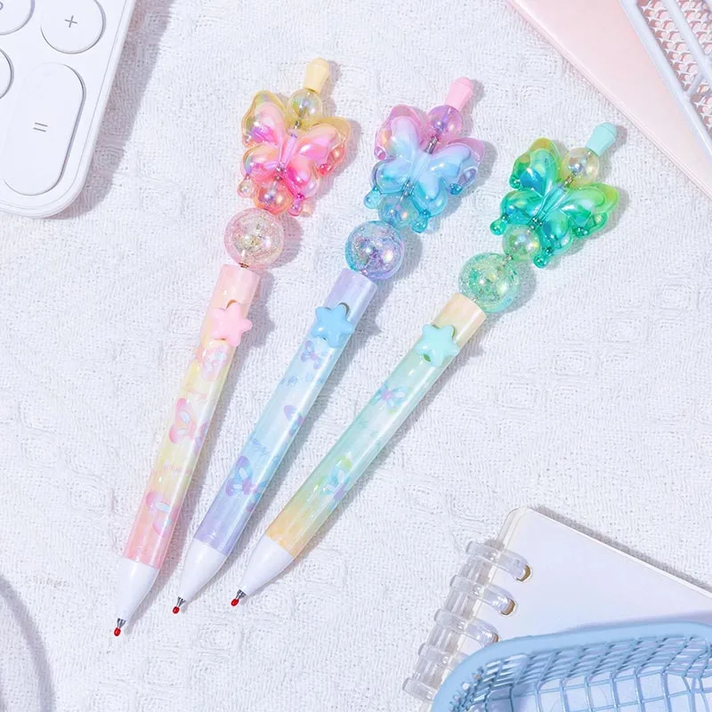 24pcs/lot Creative Unicorn DIY Gel Pen Kawaii Butterfly 0.5mm Black Ink Neutral Pens Promotional Gift Office School Supplies