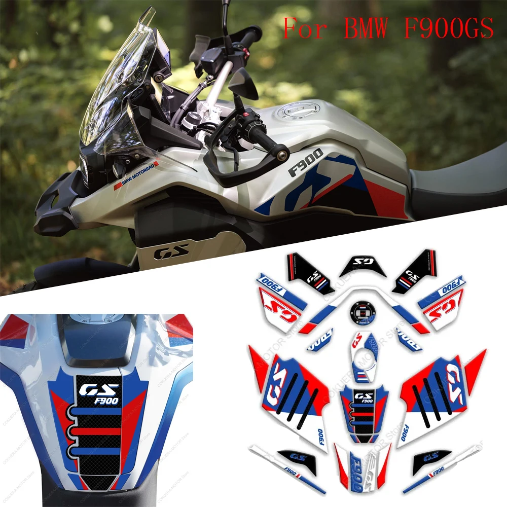 

Motorcycle Tank Pad Sticker 3D Gel Epoxy Resin Stickers Protective Stickers Kit For BMW F900GS