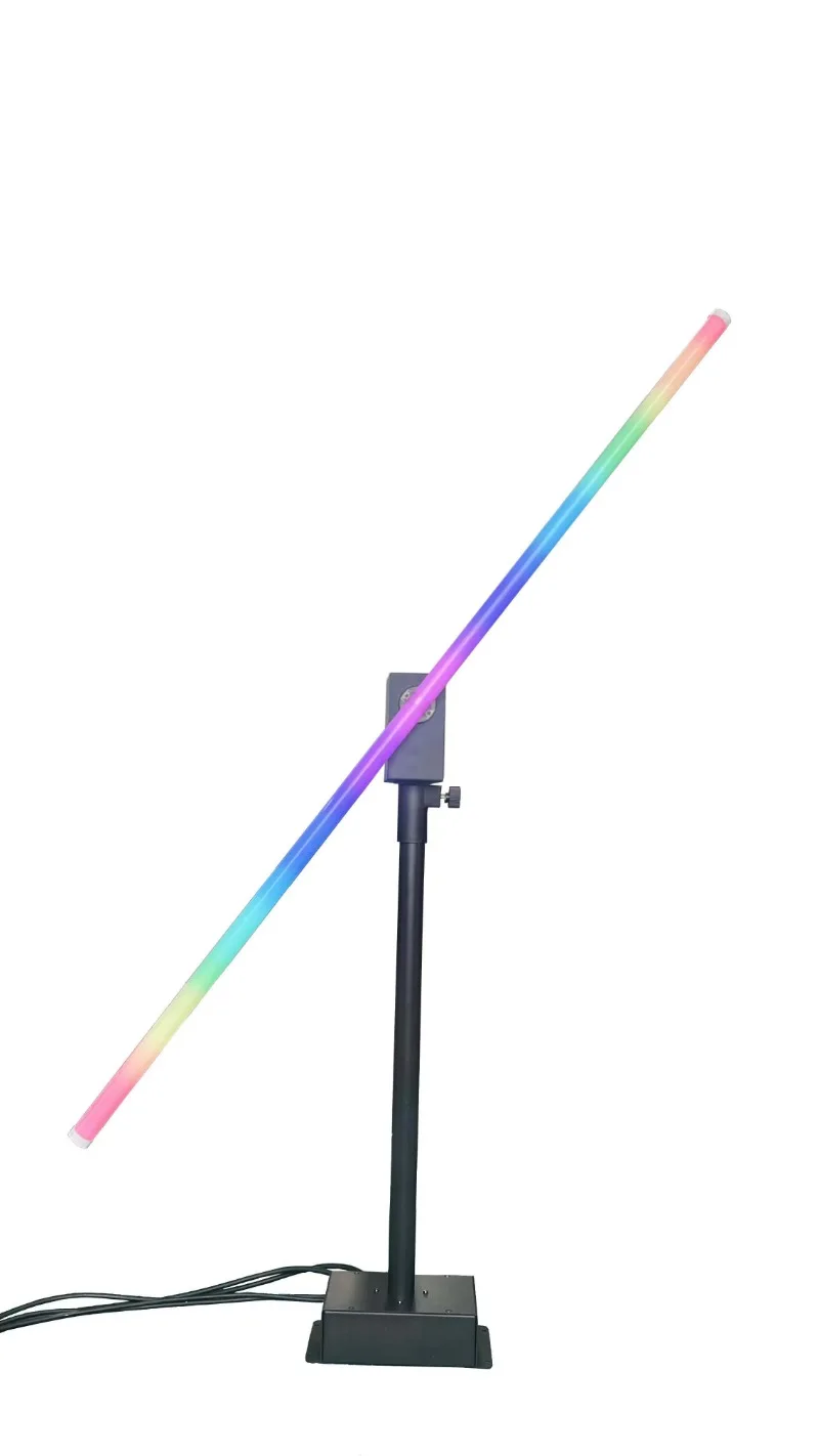 DMX 512 RGB كامل اللون LED 360 تدور أنبوب مصفوفة بكسل دوارة