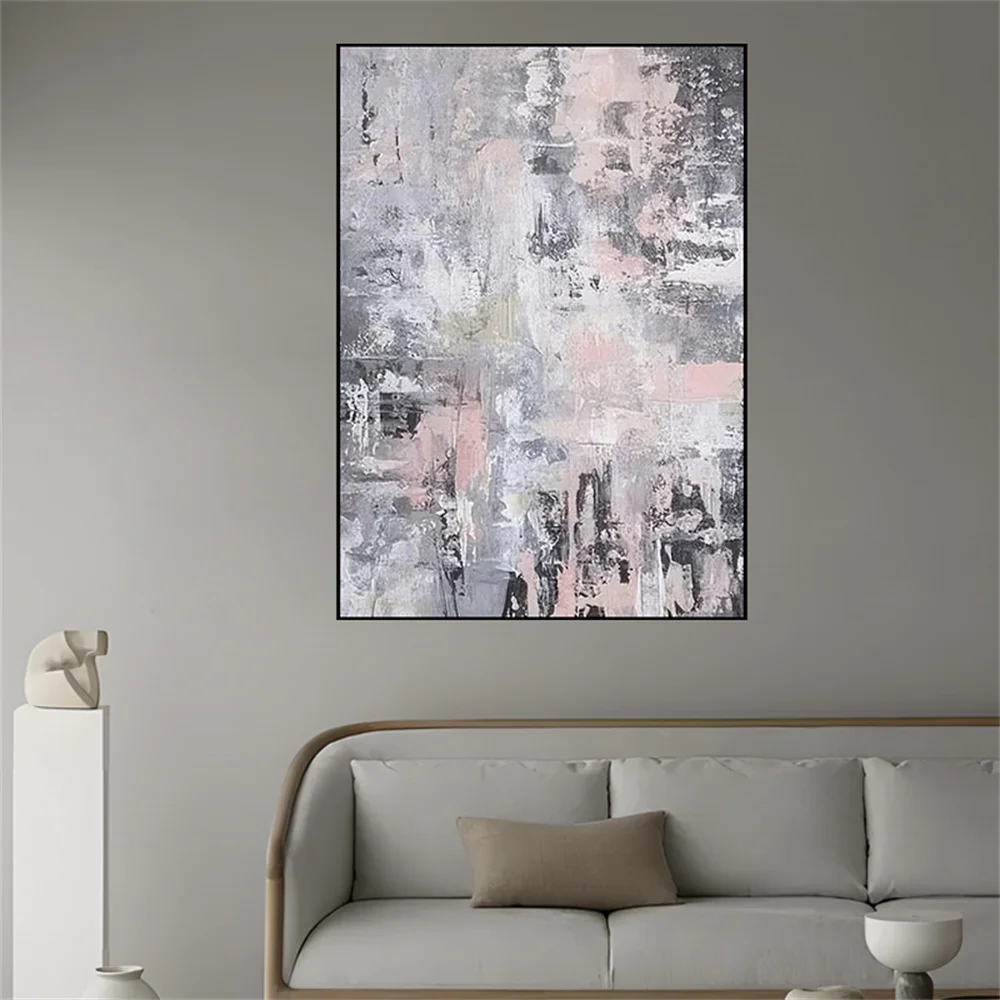 

Handmade Ocean Seaside Thick Knife Landscape Blue Canvas Oil Paintings Decor Living Room Huge Horizontal Panel Wall Art Pictures