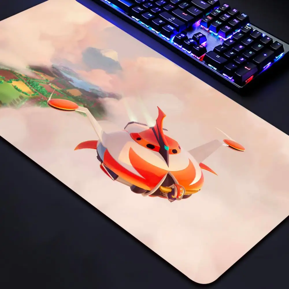 Grendizer And Actarus UFO Robot Keyboard Desk Mat Mousepad Goldorak Anime XL Gaming Printing Computer Mouse pad