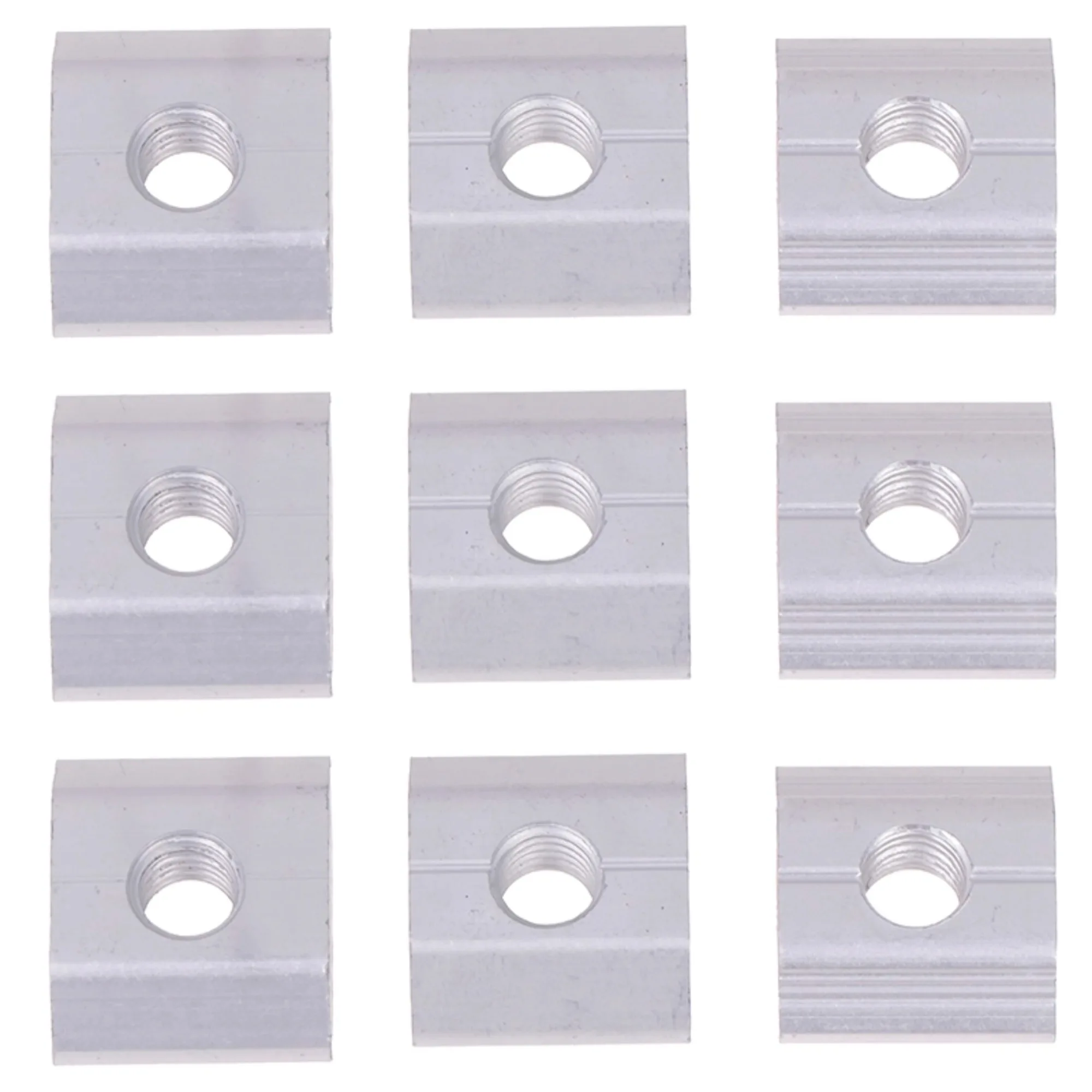 

5Pcs 21.2/22.3/23.7mm Lightweight Solar Panel Mounting Aluminum Alloy Bracket End Mid Clamp T-Blocks Square Nut M8 T-Sliding Nut