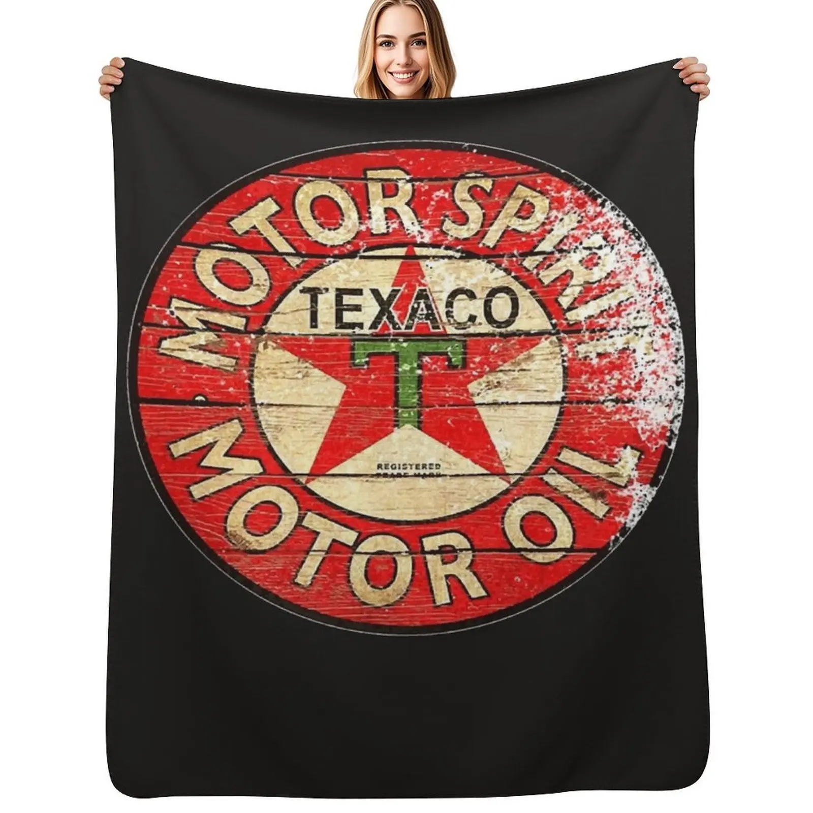 

Texaco retro Throw Blanket Winter beds blankets ands for winter Sleeping Bag Blankets