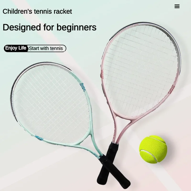 

Children's Tennis Racket 21 Inch Ultra-light Aluminum Alloy Split Tennis Racket Youth Outdoor Sports Tennis Racket with