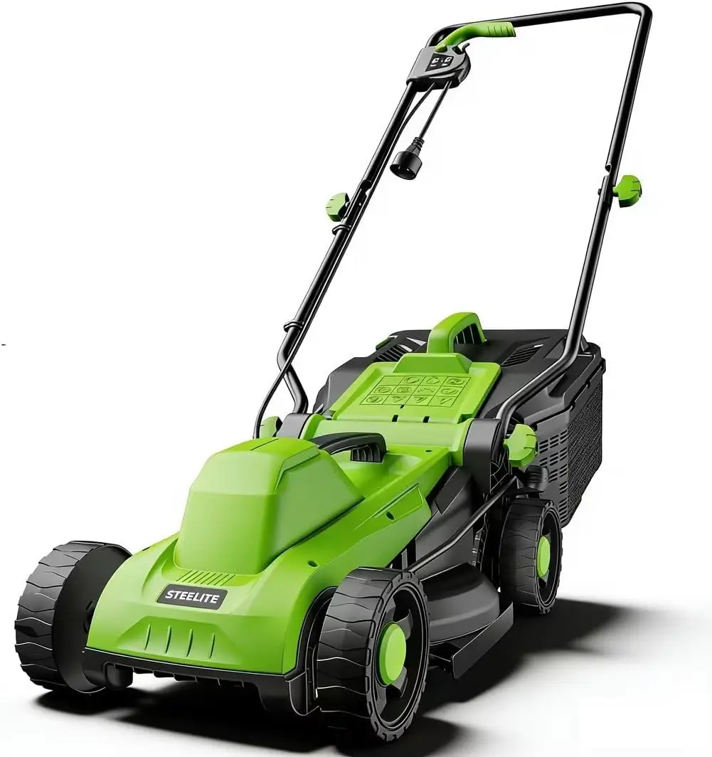 

Электрическая газонокосилка 13 дюймов, 1300 Вт, с сетевым питанием, легкая, для небольших и средних газонов