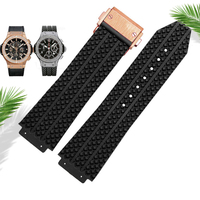 Watchband for HUBLOT BIG BANG Silicone 26*19mm Waterproof Men's Watch Strap Chain Watch Accessories Rubber Bracelet Wristband