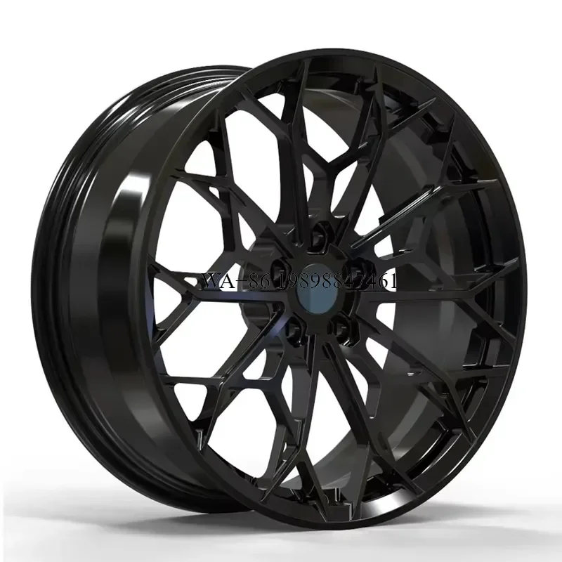 New Forged Aluminium Alloy R20 5 Spoke Wheels 5x112 Bolt Pattern Black Finish for 7 Series 730 730Li 735 740