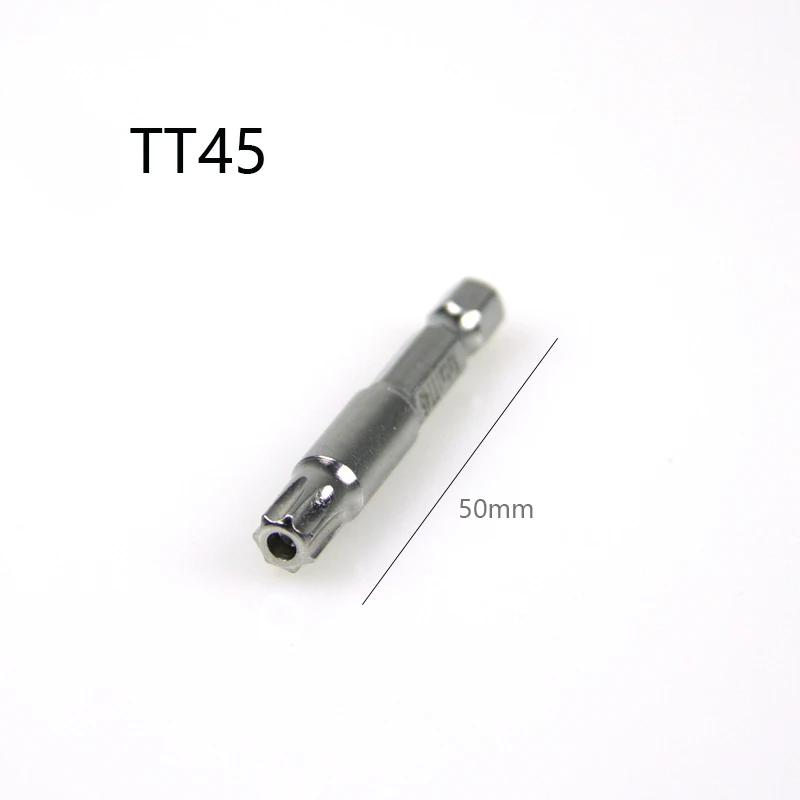 Imagem -06 - Torx Torx Chave de Fenda com Furo Interno Hex Haste Sete Bits Estrela Dentes Chave de Fenda Tt10-tt45 Pcs s2 9pcs