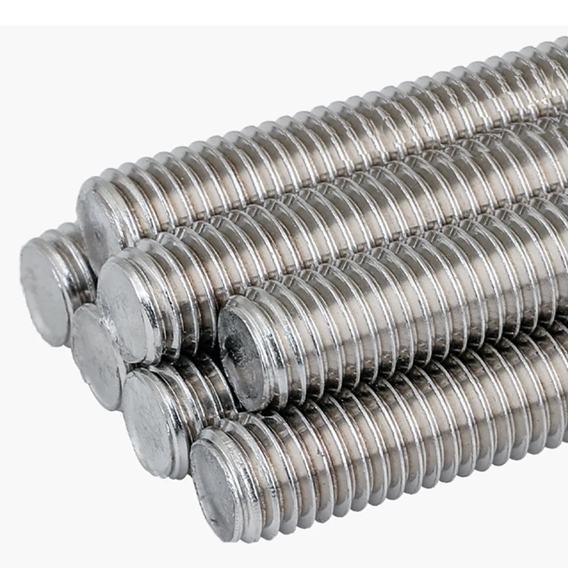 304 Stainless Steel Full Thread Bar,screw Threaded Bar,Threaded Rod M3 M4 M5 M6 M8 M10 M12 M14 M16 M18 M20 Length 30~500mm