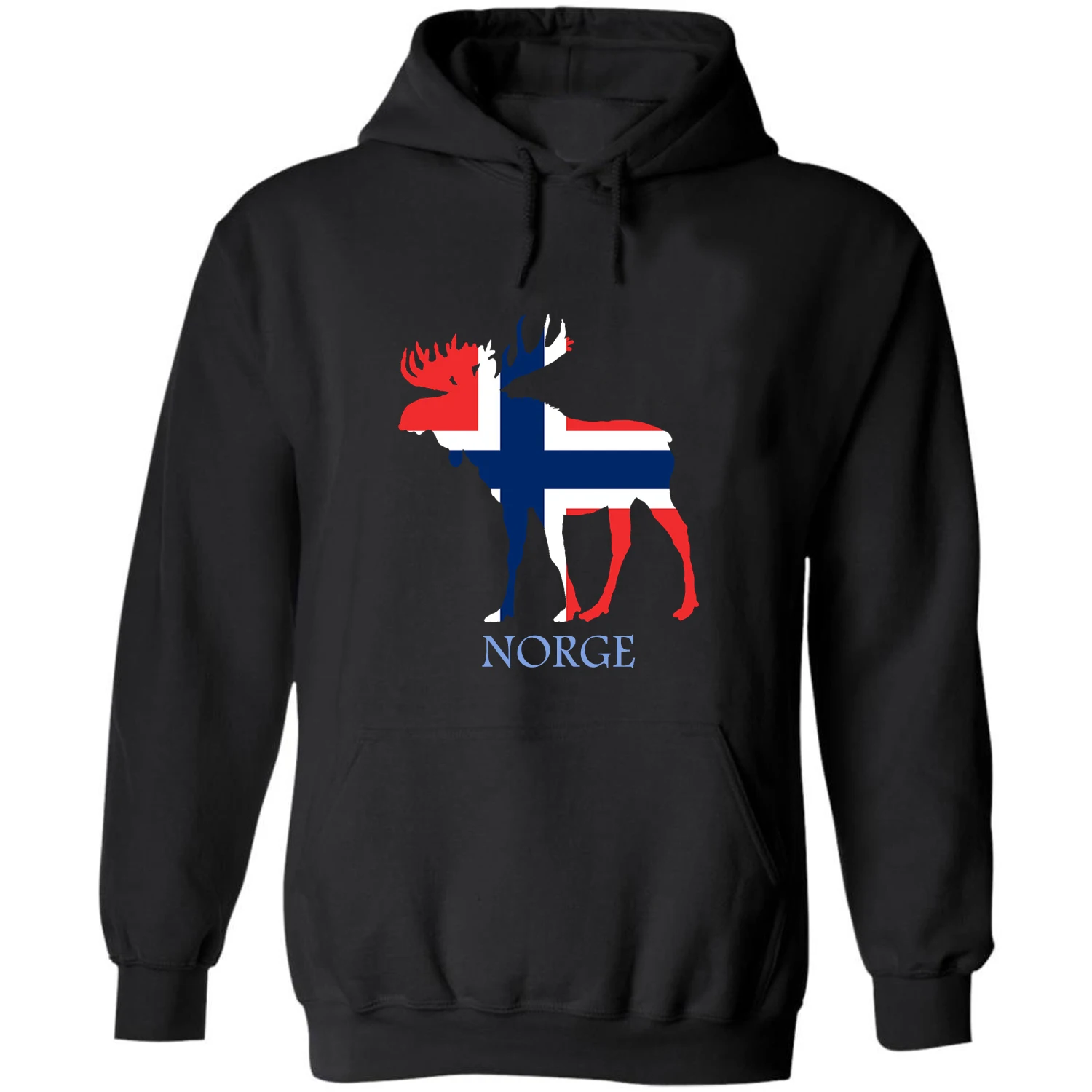 

Novelty Moose Elk Norway Flag Norge Pullover Hoodie New 100% Cotton Comfortable Casual Mens Sweatshirt Fashion Streetwear