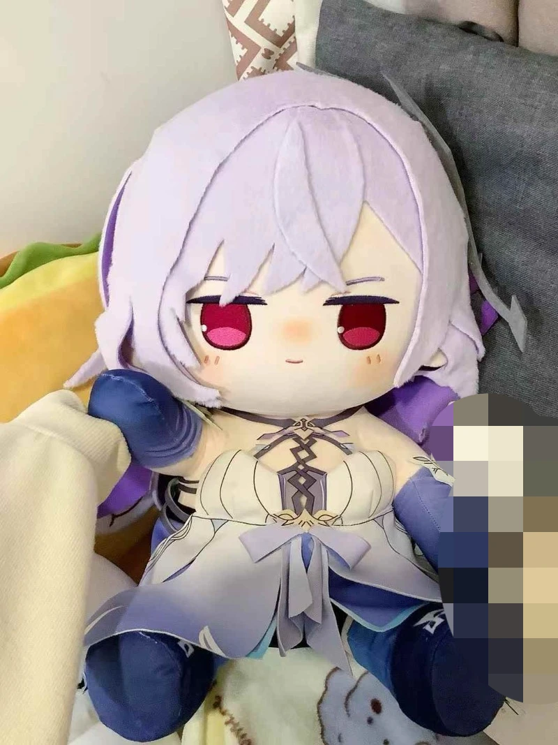 

Плюшевая игрушка-кукла Фуфу из аниме Genshin Impact, 40 см, мультяшный подарок, мягкая игрушка для переодевания, фигурка в сидячей позе, подушка