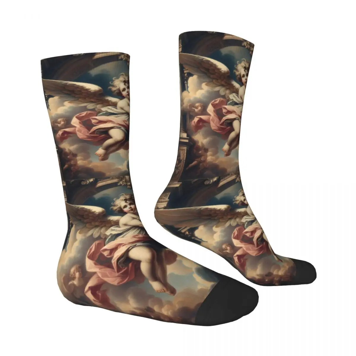 Meia impressa do poliéster, Arte barroca, Homem