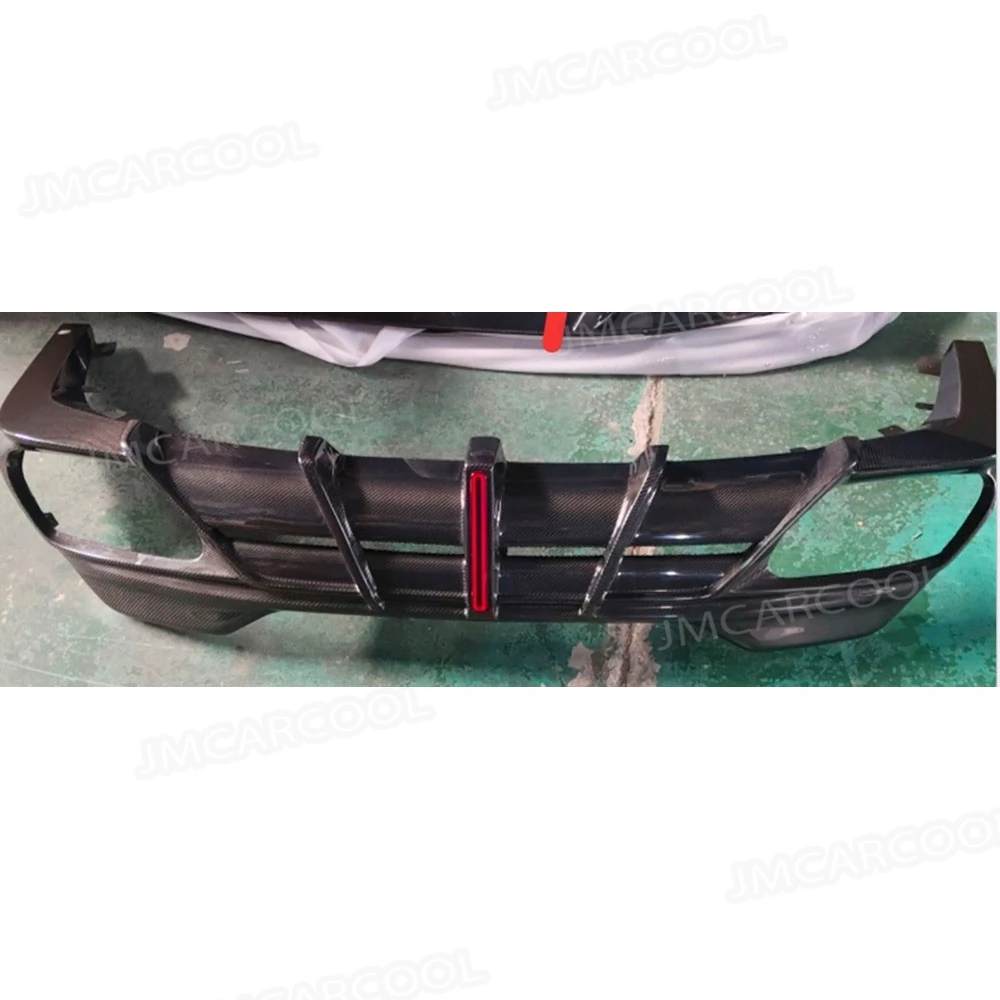 ألياف الكربون المصد الخلفي الشفاه الناشر سبويلر الجسم أطقم لسيارات BMW 8 Series G14 G15 2019-2022 تصفيف السيارة