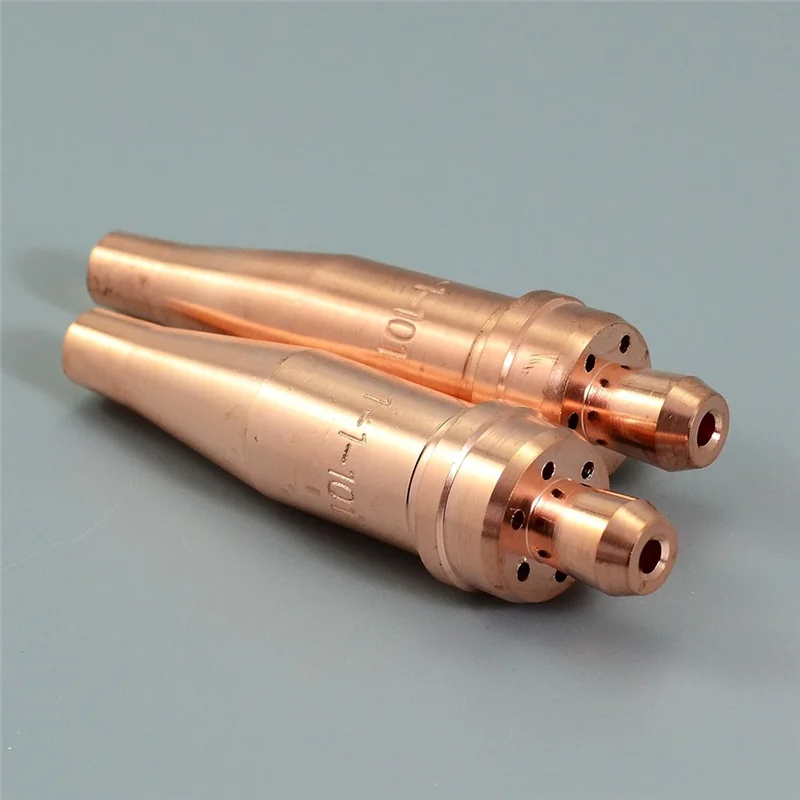 

ABKU-1-1-101 Acetylene Cutting Torch Tips 2Pcs Acetylene Cutting Tips 1-101 Size Fit Oxyfuel Cutting Torch Cutting Nozzle