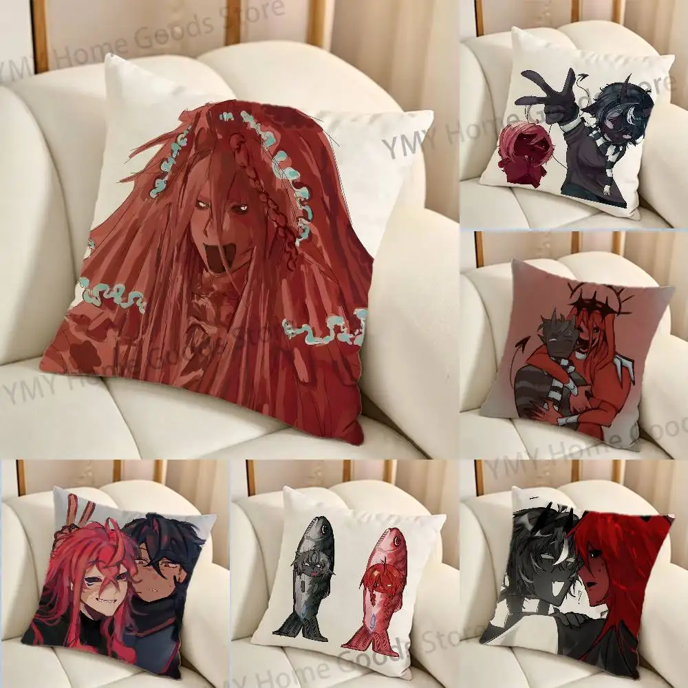 Cartonn Twixxel Creator Anime Gifts PillowCase Sofa Cushion Cover Suitable For Home Bedroom Room custom Decor