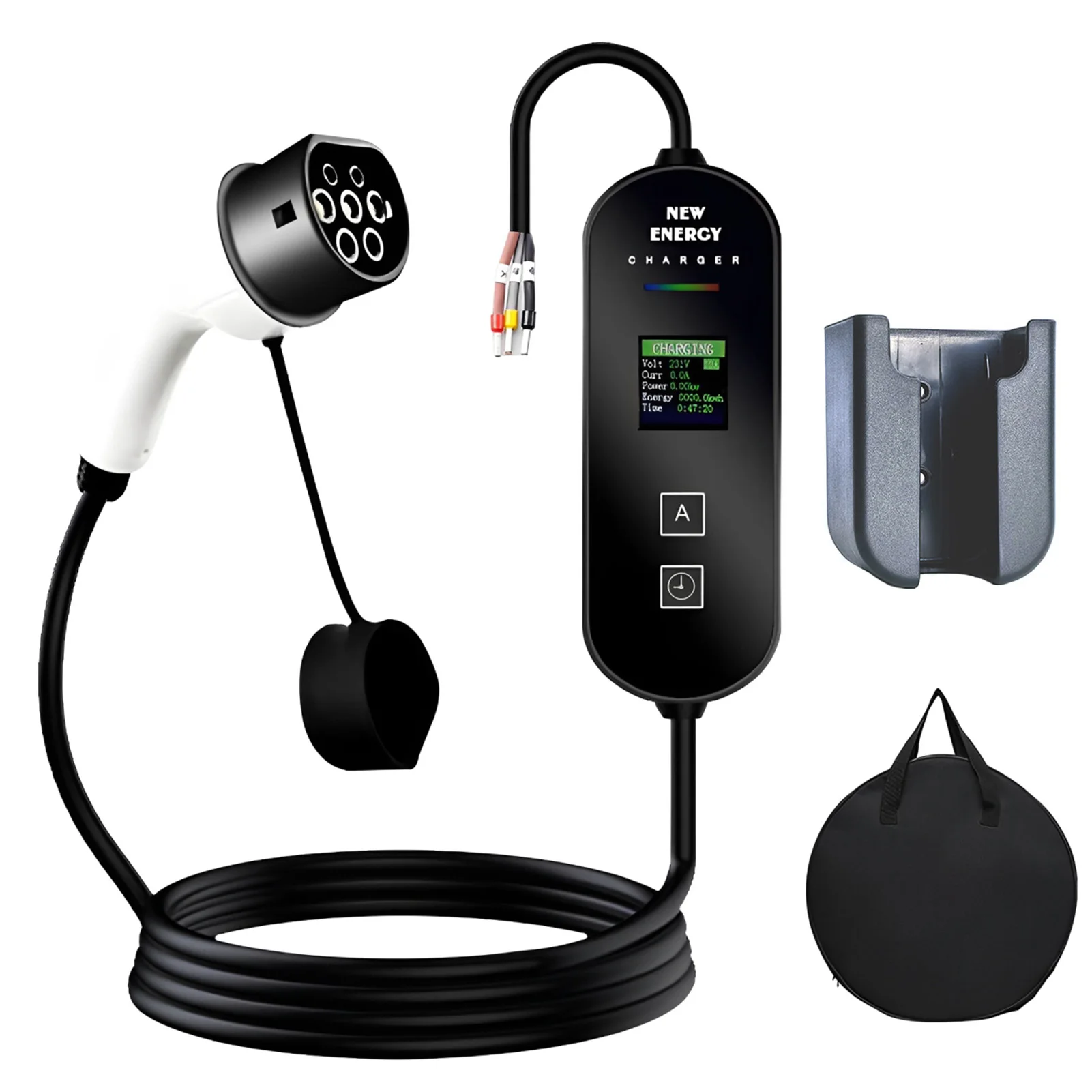 

5M 7KW 32A Автомобильная зарядная станция для электромобилей Зарядная станция 3 провода 1-фазная зарядная станция для электромобилей