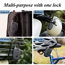 מנעול כבל נשלף לסקי, סנובורד ואופניים | מנעול קומבינציה קומפקטי