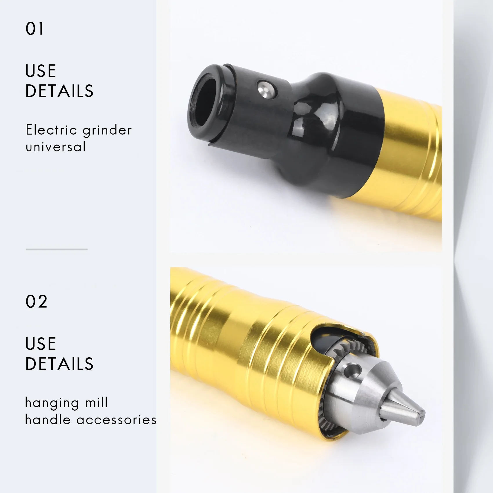 Flexible Shaft 6.5Mm Flex Shaft Handpiece Power Tool Electric Drill Handle Chuck Separate Mini Grinder Accessories