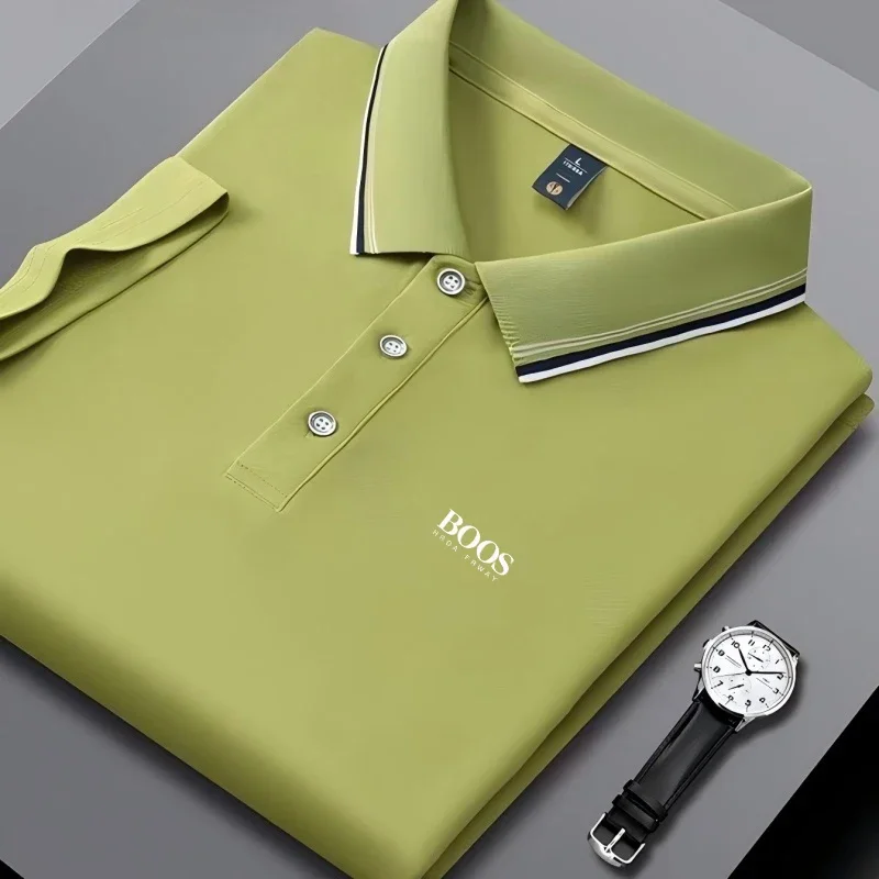 Nueva camisa Polo bordada de verano para hombre, camiseta de manga corta de alta calidad para hombre, gran oferta, Polo informal de negocios transpirable para hombre
