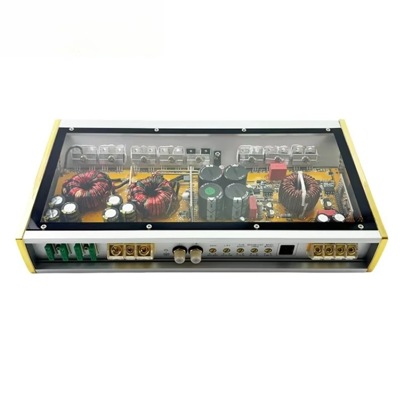 High-Power 1800W Car Audio Amplifier Universal Mono Monoblock Class D Subwoofer with Equalizers 1 Channel Car Speaker