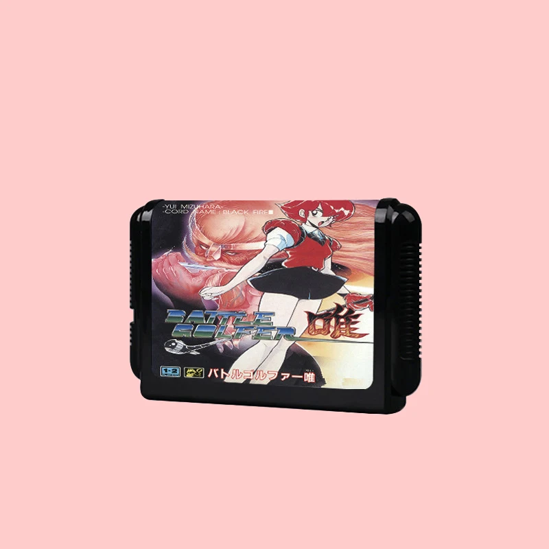 Battle golfer yui Japan Version Game Card Box Manual For 16 bit Sega MD MegaDrive Genesis Consoles