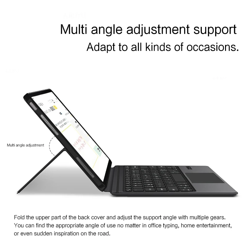 Imagem -03 - Capa de Teclado Touchpad sem Fio Capa de Suporte Espanhol Árabe Português Francês Russo Xiaomi Redmi Pad Pro 121 Pol 2023