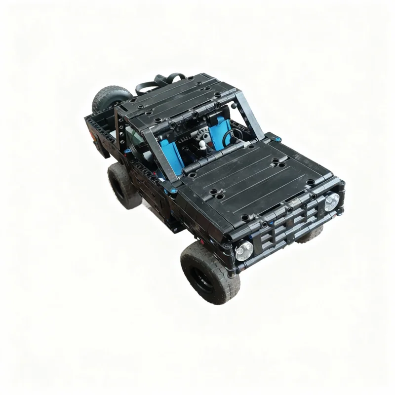 

880pcs MOC Mini Pickup 4 Speed Gearbox Technical Model Building Blocks Construction Toy Christmas Gifts DIY Creative Idea Brick