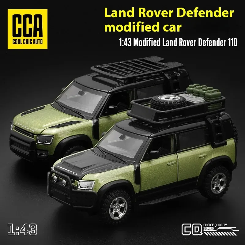CCA 1:43 Metal Alloy Model Car Diecast Compatible With Land Rover Defender 110 Assembly Modification Mini Vehicle Collection Toy