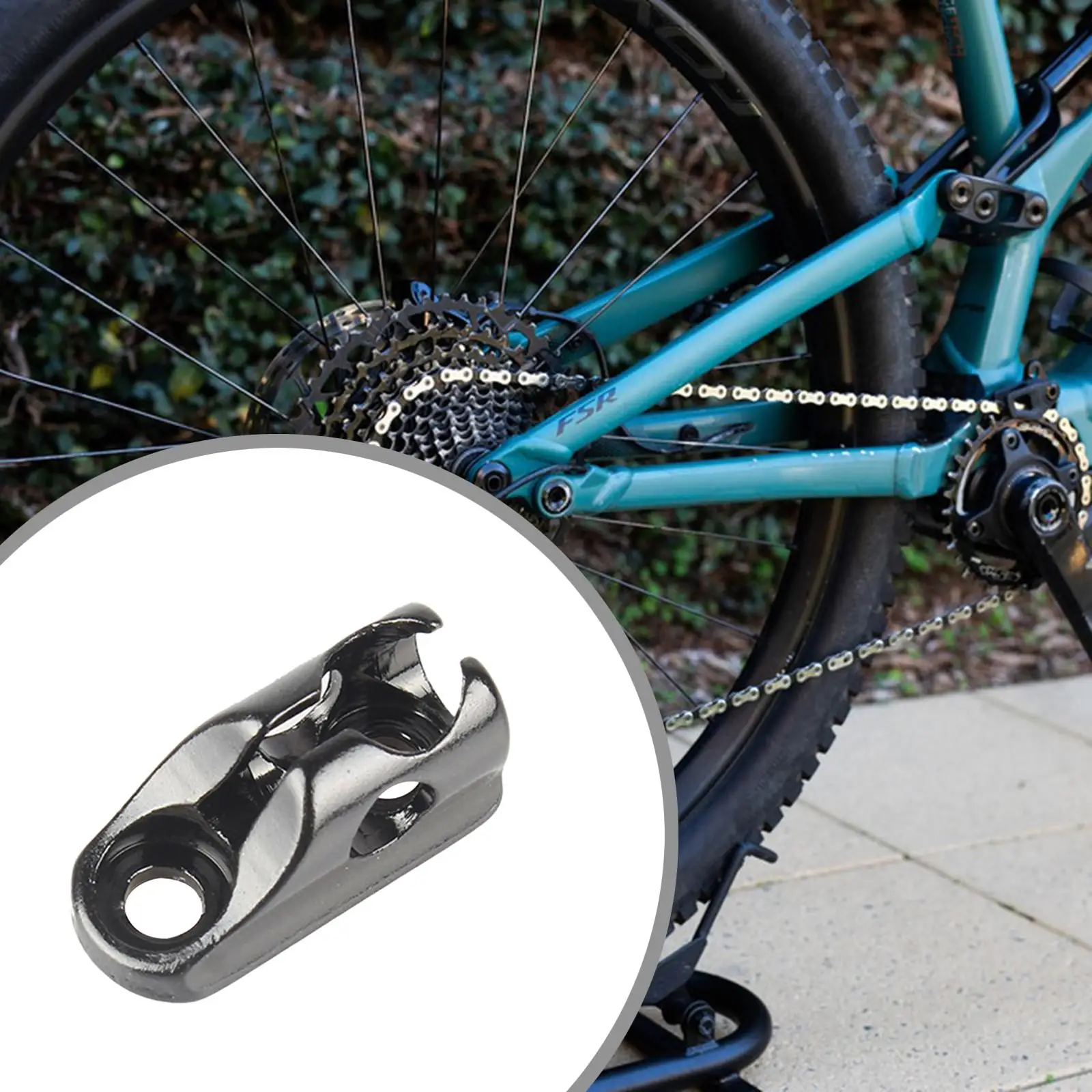 

Bike Cable Tube Clamp Compact Aluminum Alloy Sturdy Versatile Brake Cable Buckle Clip Holder Brake Line Holder for Folding Bikes