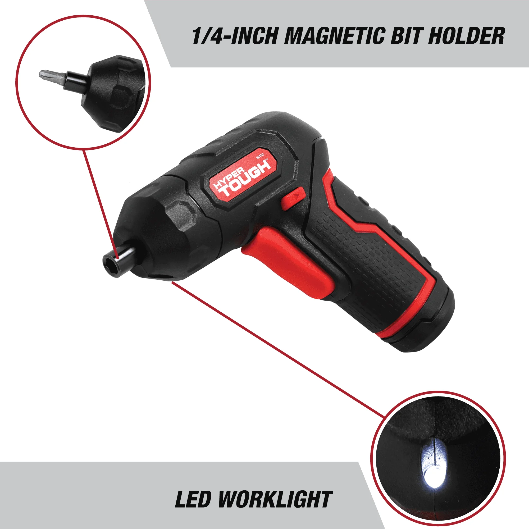 Destornillador de agarre angular de iones de litio máximo de 4 voltios con cargador