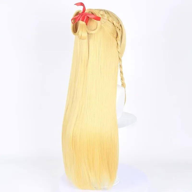 ريري 2025 ميلتي برينسيس كوسبلاي أصفر اصطناعي طويل مستقيم متاهة الأرز أنيمي كوزر لطيف فتاة شعر مستعار عالي الجودة ديل #3