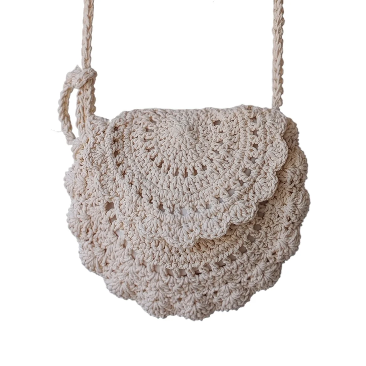 

Trendy Crochet Shell Bag Women Girls Travel Casual Shoulder Bag Crossbody Knitted Handbag